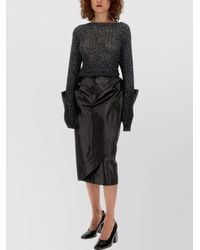 Maison Margiela - Slim-Fit Knee-Length Pencil Skirt With Bow - Lyst