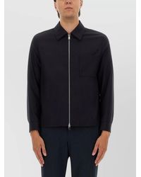 BOSS - Collared Jacket With Chest Pocket And Long Sleeves - Lyst