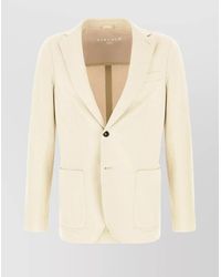 Circolo 1901 - Stretch Cotton Blazer With Front Pockets - Lyst