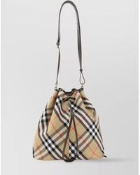 Burberry - Medium Bucket Shoulder Bag Drawstring Strap - Lyst