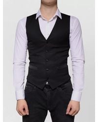 Dolce & Gabbana - Slim-Fit V-Neck Waistcoat - Lyst