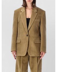 Rohe - Corduroy Blazer Structured Shoulders Notch Lapels - Lyst