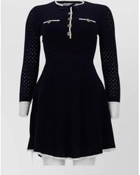 Self-Portrait - Slim-Fit Knit Mini Dress - Lyst