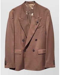 Lardini - Double Breasted Suit Jacket Reg - Lyst