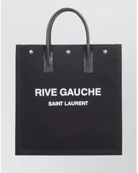 Saint Laurent - Tote Bag With Double Leather Handles - Lyst