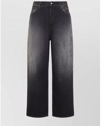 Acne Studios - Trafalgar Wide Leg Jeans With Faded Effect - Lyst
