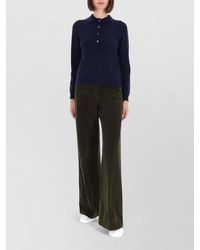 Aspesi - Cashmere Long Sleeve Polo Knit Shirt - Lyst