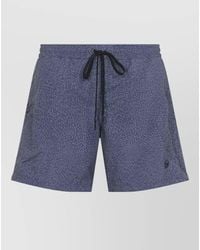 Brioni - 17Cm Swim Shorts Micro Fish Pattern - Lyst
