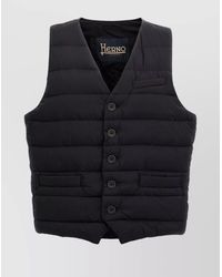 Herno - Quilted V-Neck Sleeveless Down Gilet - Lyst