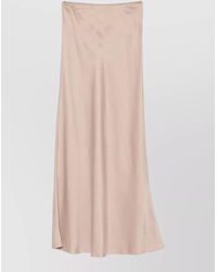 Fabiana Filippi - High Waist Satin Skirt Floor Length - Lyst