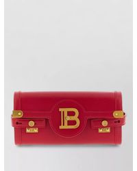 Balmain - B-Buzz 23 Leather Clutch Bag - Lyst