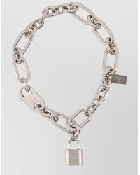 Acne Studios - Brass Chunky Chain Bracelet Padlock Detail - Lyst