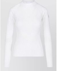 Moncler - Ribbed Crew Neck Long Sleeve Top - Lyst