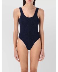 Oséree - Metallic Scoop-Neck One-Piece Swimsuit - Lyst