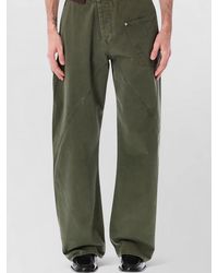 JW Anderson - Wide Leg Workwear Jeans Embroidered Detail - Lyst