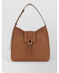 Hogan - H-Hobo Leather Shoulder Bag - Lyst
