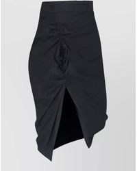 Vivienne Westwood - High Waist Midi Skirt Ruched Buttons Embroidery - Lyst