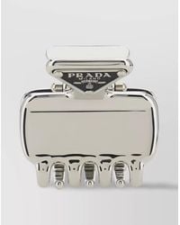 Prada - Brass Hair Clip - Lyst