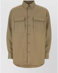 Off-White c/o Virgil Abloh - Polyester Oversized Shirt Jacket - Lyst