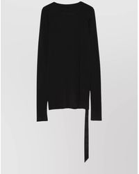 Rick Owens - Ribbed Cotton Long-Sleeve T-Shirt - Lyst