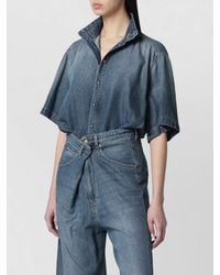 DARKPARK - Denim Oversized Short-Sleeve Shirt - Lyst