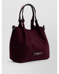 Gianni Chiarini - Suede Bucket Shoulder Bag Adjustable Strap - Lyst