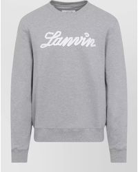 Lanvin - Embroidered Logo Sweatshirt - Lyst