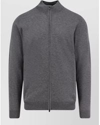 BOSS - Virgin Wool Cardigan Long Sleeve Design - Lyst