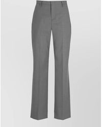 Briglia 1949 - Virgin Wool Wide-Leg Tailored Trousers - Lyst
