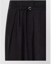 Dries Van Noten - High-Rise Pleated Wide-Leg Tailored Trousers - Lyst