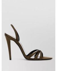 Saint Laurent - Kate Satin Sandals Open Toe Straps - Lyst
