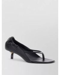 Jacquemus - Leather Thong Sandals Stiletto Heel Straps - Lyst