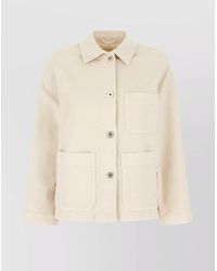 Weekend by Maxmara - Denim Jacket With Collar And Front Pockets - Lyst