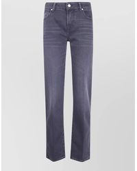 7 For All Mankind - Calie Straight Leg Denim Trousers - Lyst