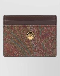 Etro - Paisley Pattern Compact Card Holder Keyring - Lyst