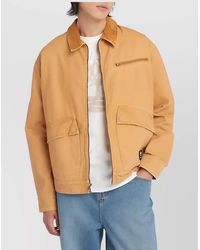 Timberland - Casual Jacket With Collar Detail And Front Pockets - Lyst