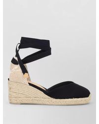 Castañer - Espadrille Wedge Jute Sole Canvas Upper - Lyst