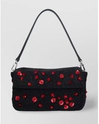 STAUD - Beaded Floral Shoulder Bag Strap Adjustable - Lyst