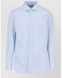 Finamore 1925 - Casual Shirt Button Down Collar Long Sleeves - Lyst