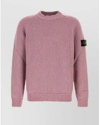Stone Island - Soft Wool Blend Crew Neck Sweater - Lyst