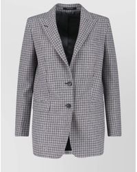 Tagliatore - Tailored Jacket With Back Vent And Notch Lapel - Lyst