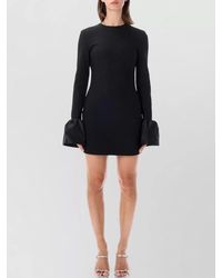 ROTATE BIRGER CHRISTENSEN - Frill-Sleeve Mini Dress - Lyst