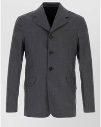 Jil Sander - Virgin Wool Single Breasted Suit Jacket - Lyst