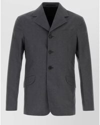 Jil Sander - Wool Tailored Blazer Single Breasted Notch Lapel - Lyst