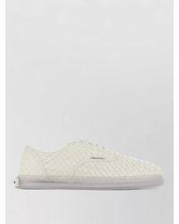 Bottega Veneta - Serena Lace Up Nappa Leather Sneakers - Lyst