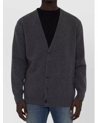 Maison Margiela - Ribbed V-Neck Relaxed-Fit Wool Cardigan - Lyst