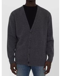 Maison Margiela - Wool Cardigan With V-Neckline And Relaxed Fit - Lyst