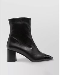 CAREL PARIS - "Spirit" Glossy Toe Cap Ankle Boots - Lyst