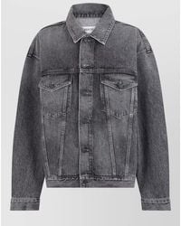 Agolde - Denim Jacket Structured Collar Buttoned Cuffs Pockets - Lyst