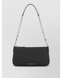 Michael Kors - Empire Canvas Shoulder Bag Chain Strap - Lyst